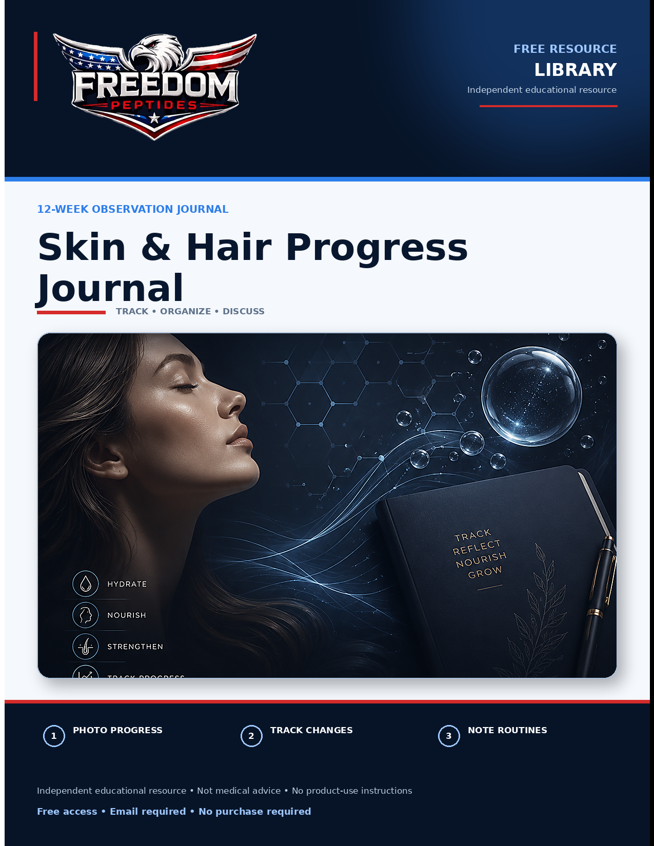 Skin & Hair Progress Journal cover